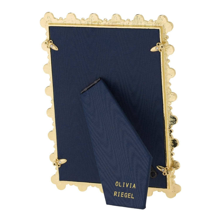 Light Blue Enamel  5x7 Clover Frame