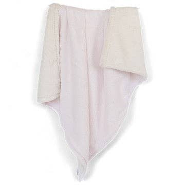 Luxury Duo Baby Blanket - Pink/Ivory