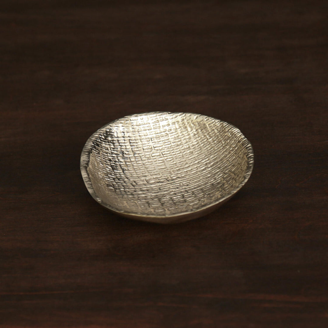 Giftables Sierra Modern Tela Small Bowl  with Spoon (Gold)