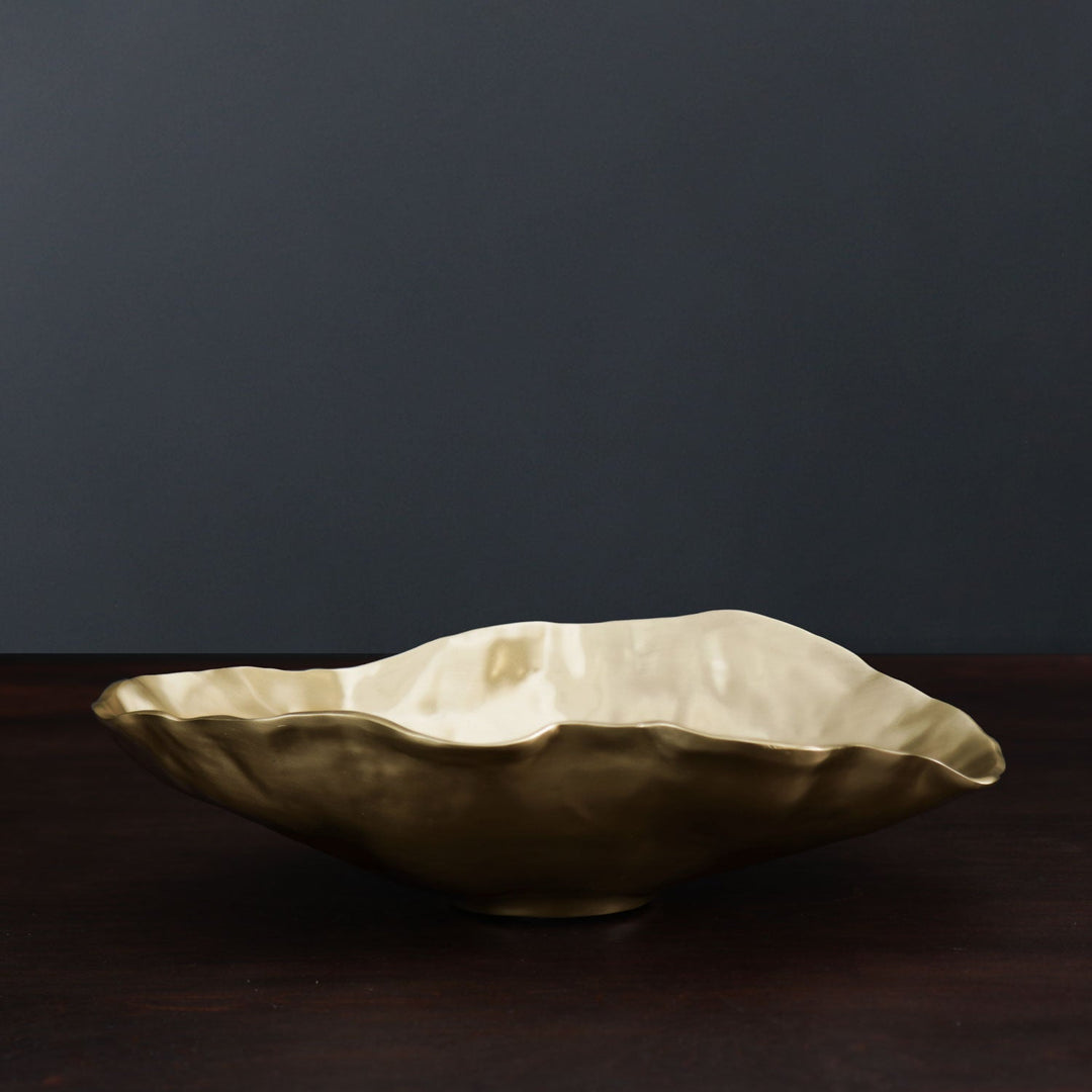Sierra Modern Maia Large Oval Bowl (Gold)
