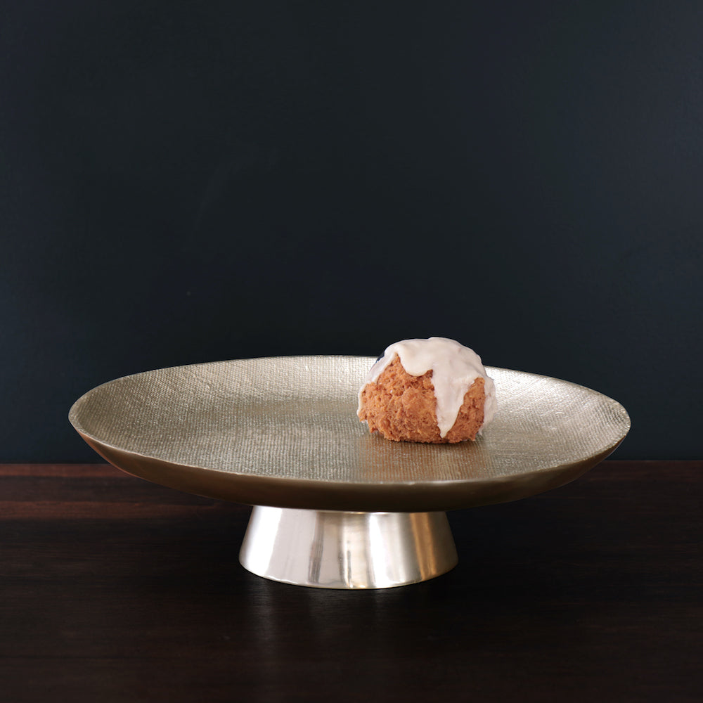 Sierra Modern Fina Pedestal Cake Plate (Gold)