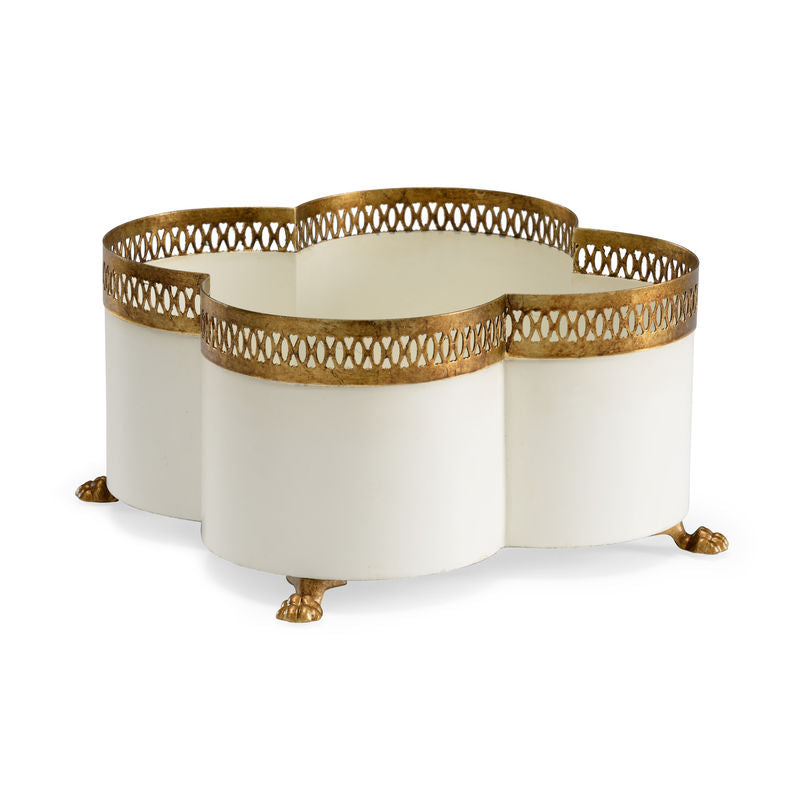 Tracery Cachepot Cream - Small