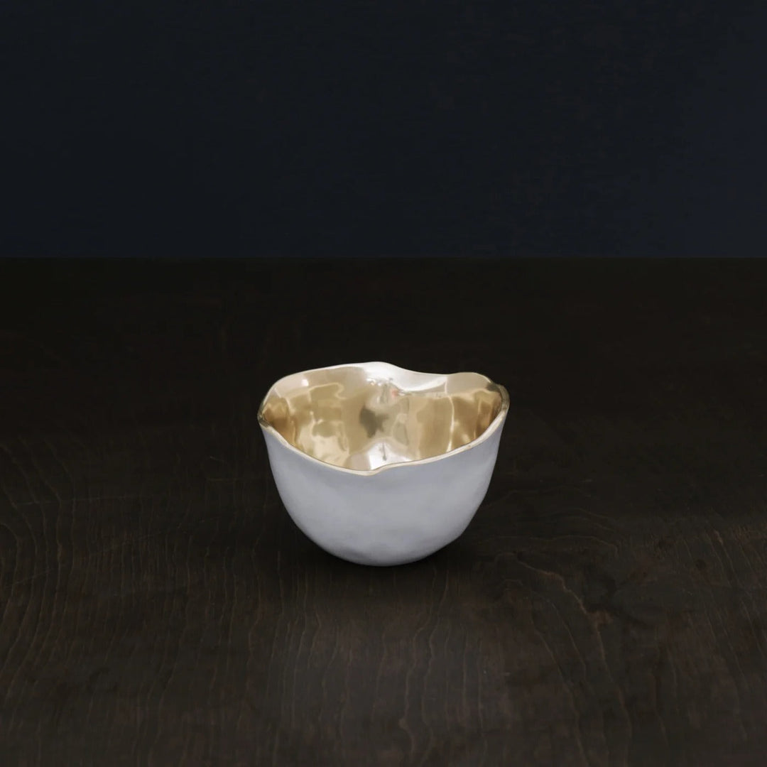 Thanni Osaka Small Bowl (White and Gold)