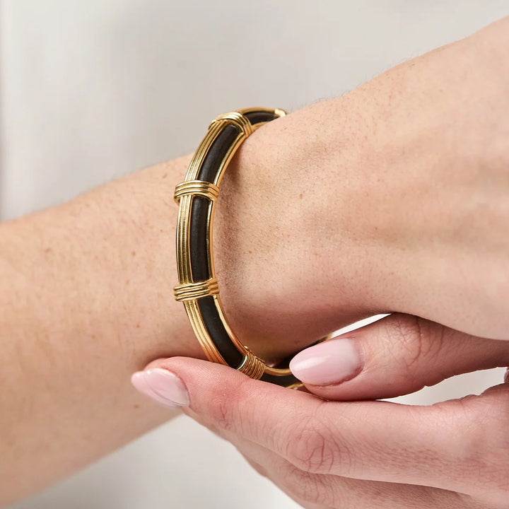 Ebony Gaia Petite Hinged Bangle S/M