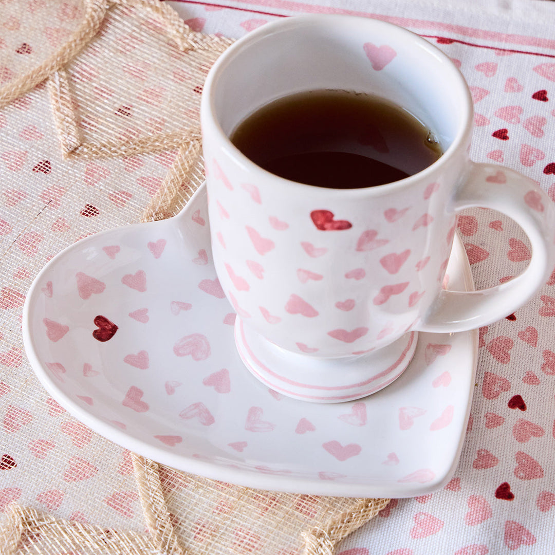 Love You More 7" Heart Tray - Pink