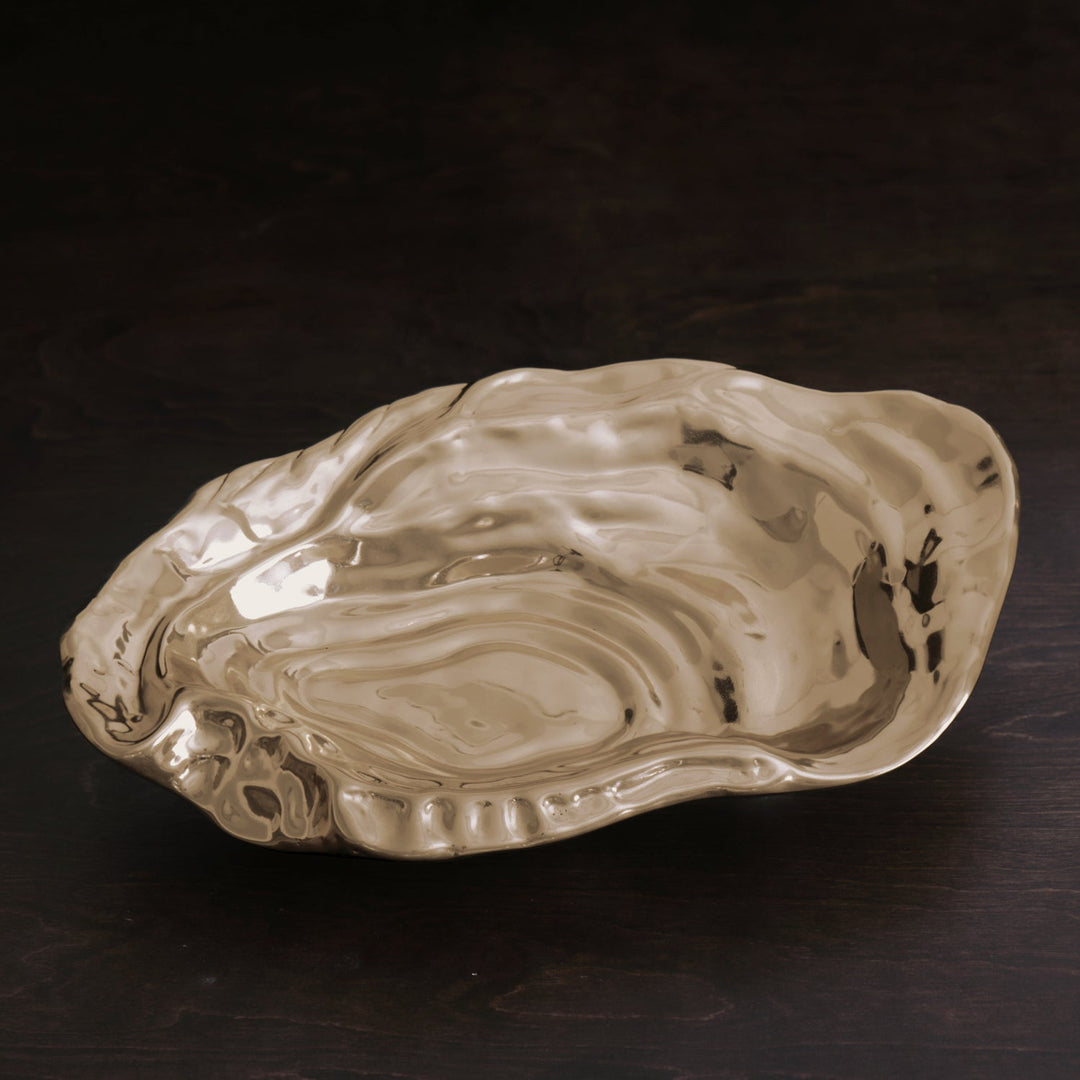 Sierra Modern Oyster Medium Bowl (Gold)