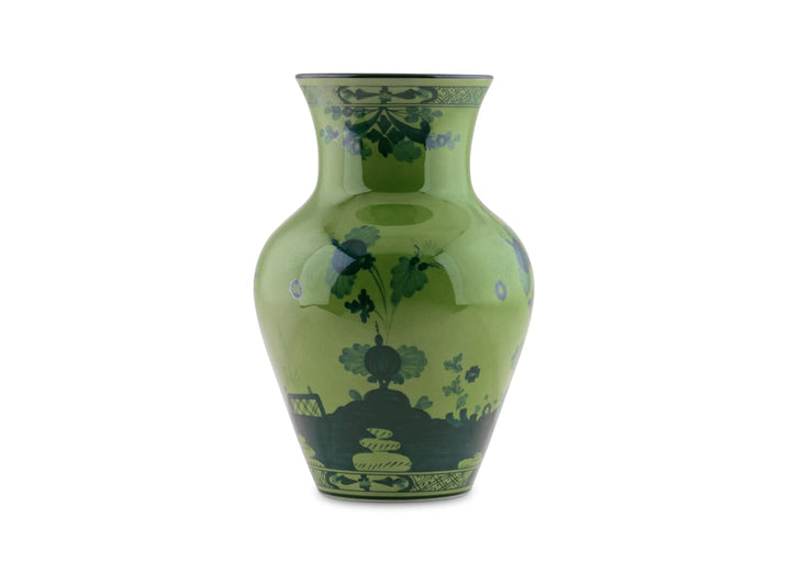 Ginori 1735 Oriente Italiano Malachite Ming Vase, Large