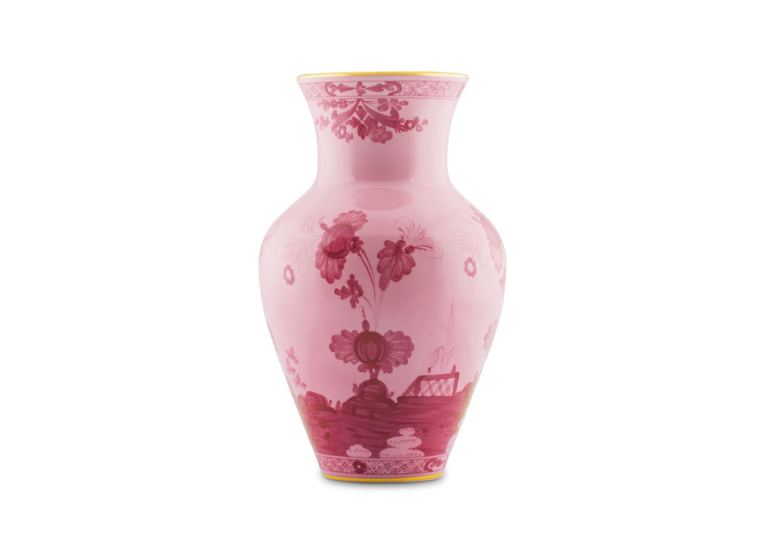 Ginori 1735 Oriente Italiano Porpora Ming Vase, Small