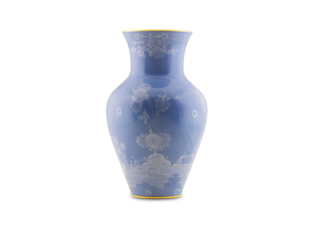 Ginori 1735 Oriente Italiano Pervinca Ming Vase, Large
