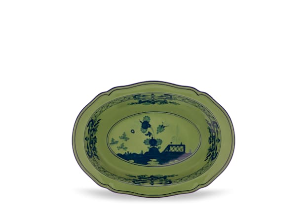 Oriente Italiano Malachite Oval Bowl