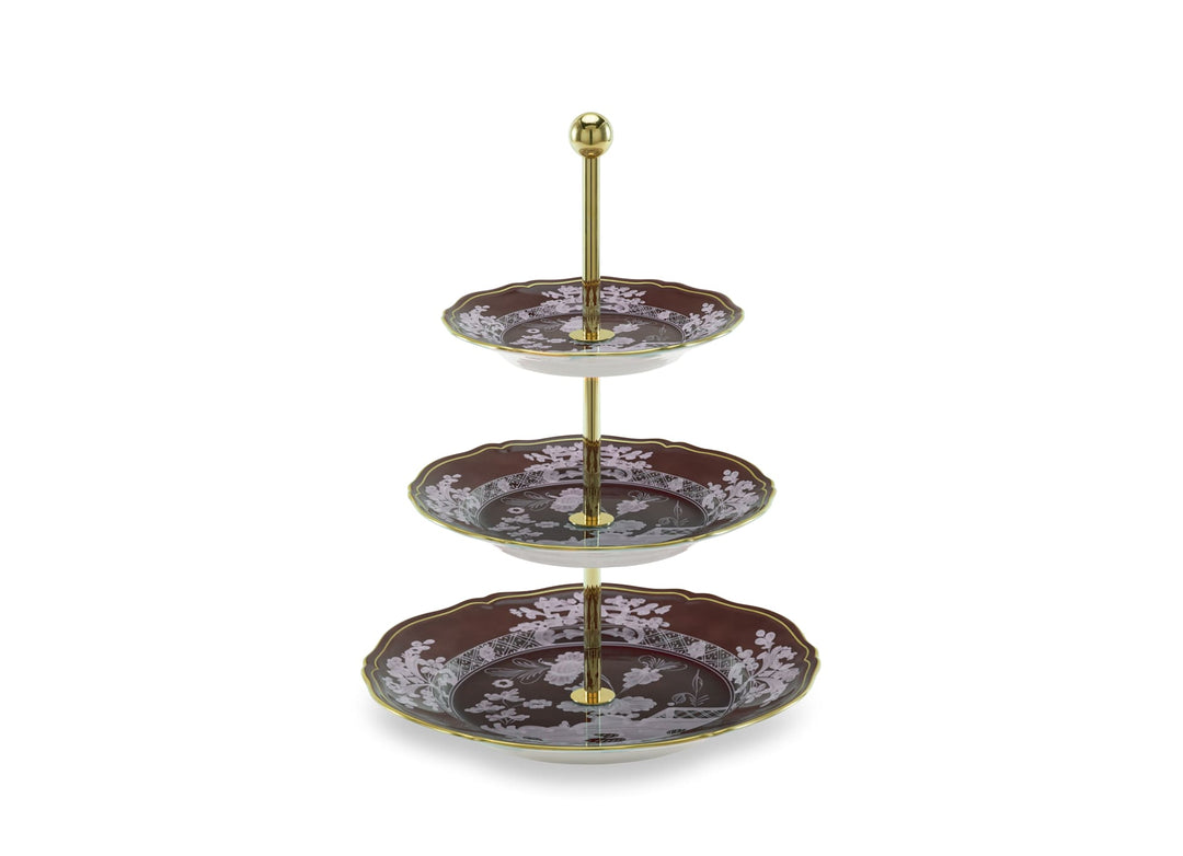 Oriente Italiano-Castagna-3-Tier Serving Stand