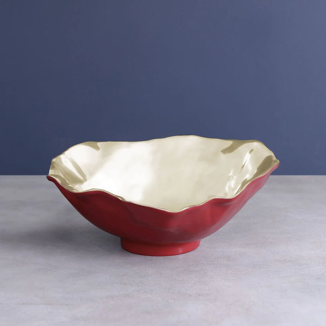 Thanni Maia Large Bowl (Red and Gold)
