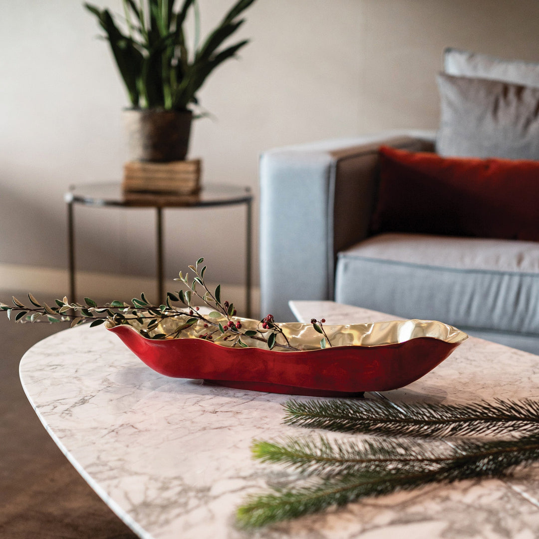 Thanni Vento Long Centerpiece (Red and Gold)