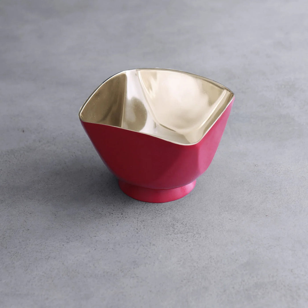 Thanni Elena Small Bowl (Red and Gold)