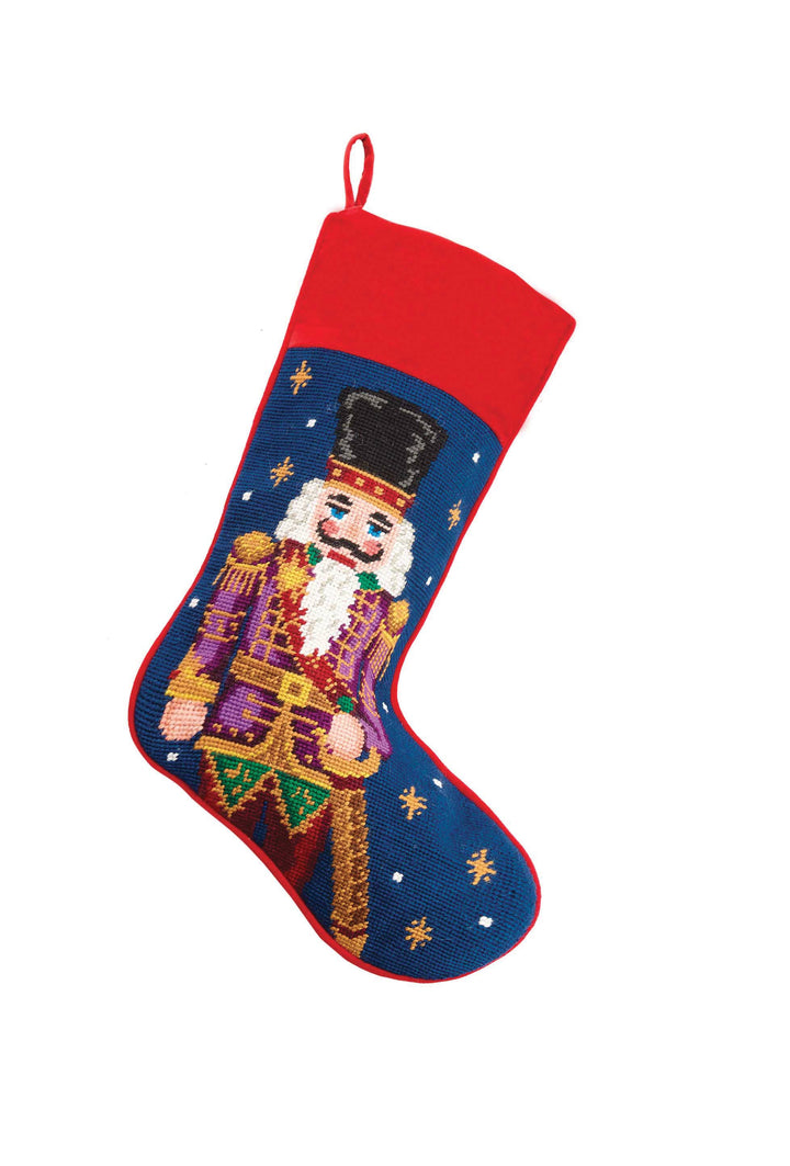 Nutcracker Needlepoint Stocking