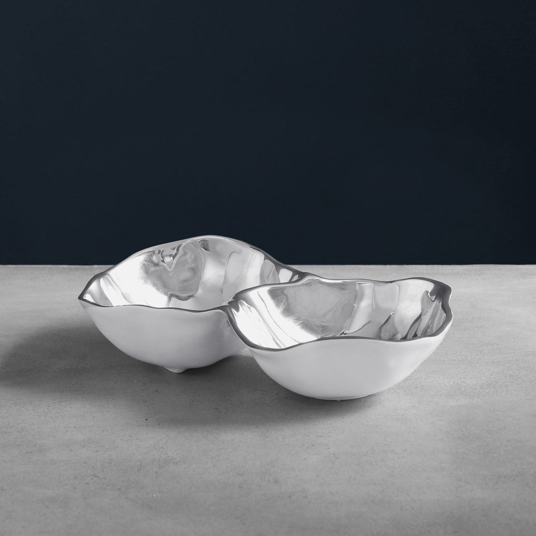 Thanni Onyx Double Dip (White and Silver)