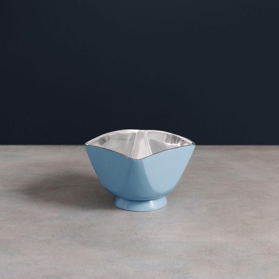 Thanni Elena Small Bowl (Blue and Silver)