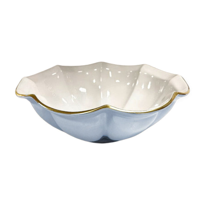 Encanto Devon Large Bowl (Periwinkle And White)