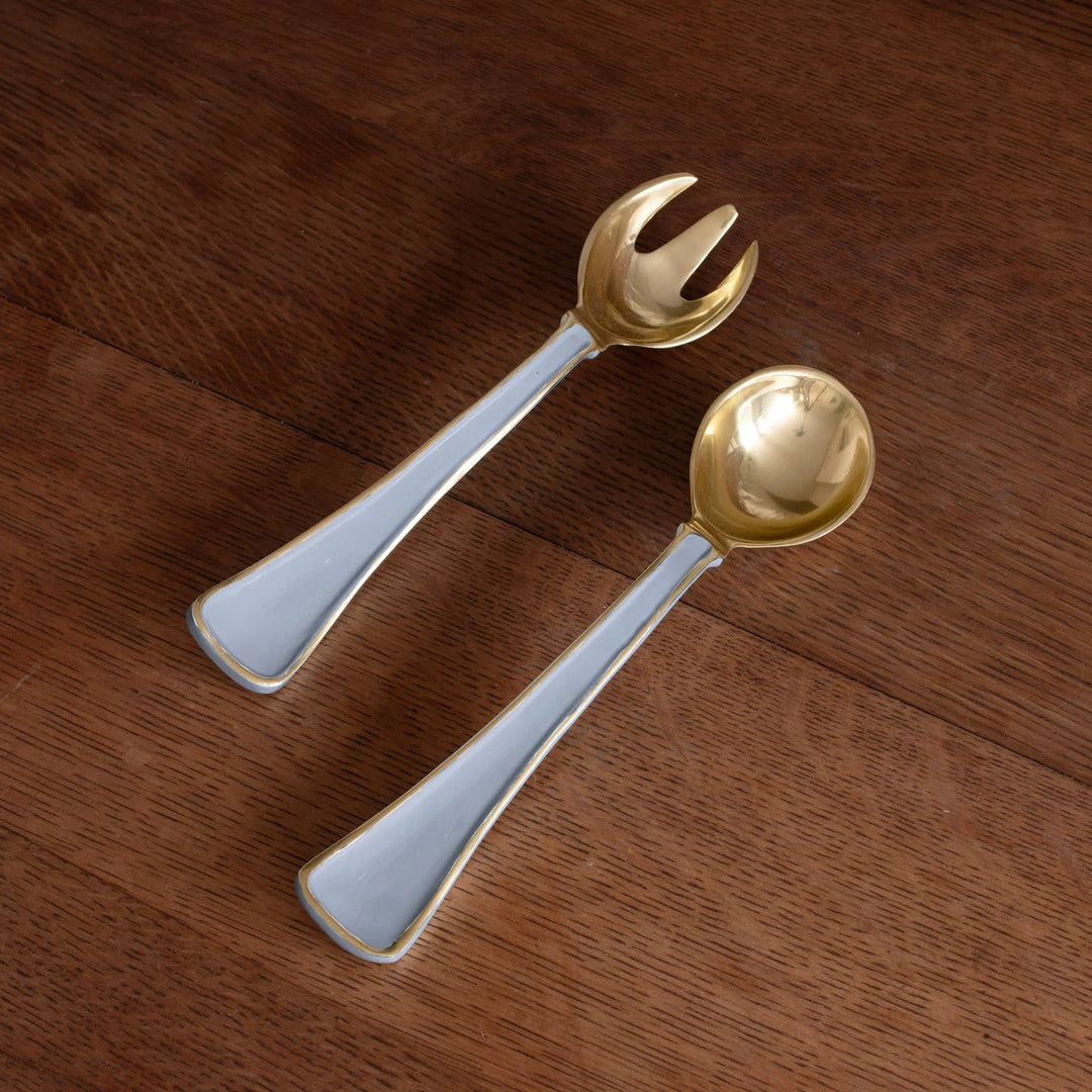 Encanto Soho Salad Servers (Periwinkle)
