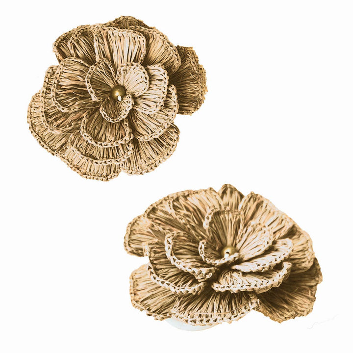 Raffia Flower Napkin Ring