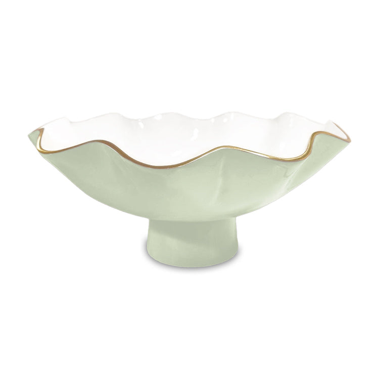 Encanto Carola Large Pedestal (Pistachio And White)