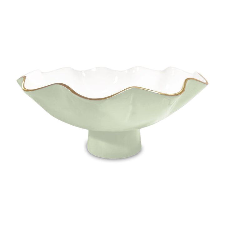 Encanto Carola Large Pedestal (Pistachio And White)