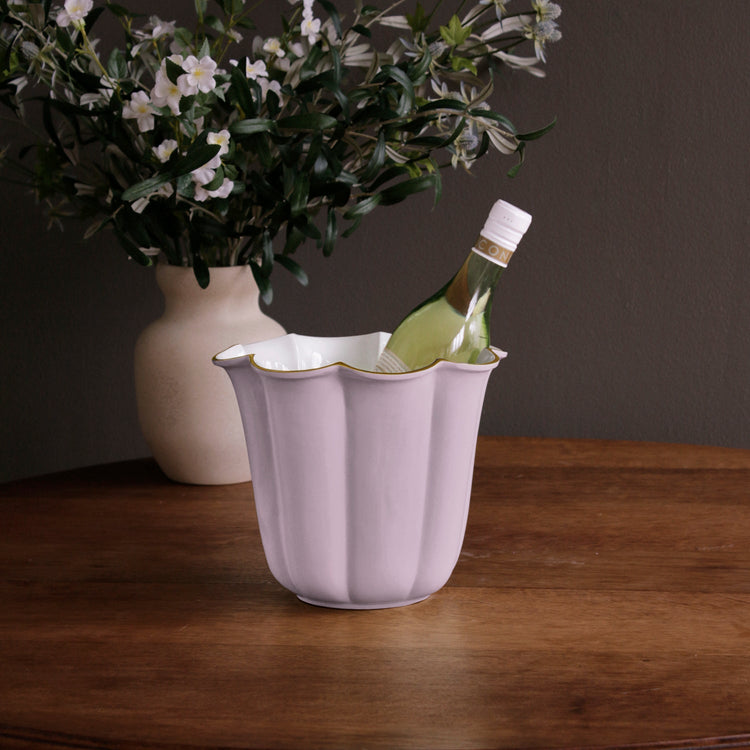 Encanto Devon Large Ice Bucket (Lilac And Cream)
