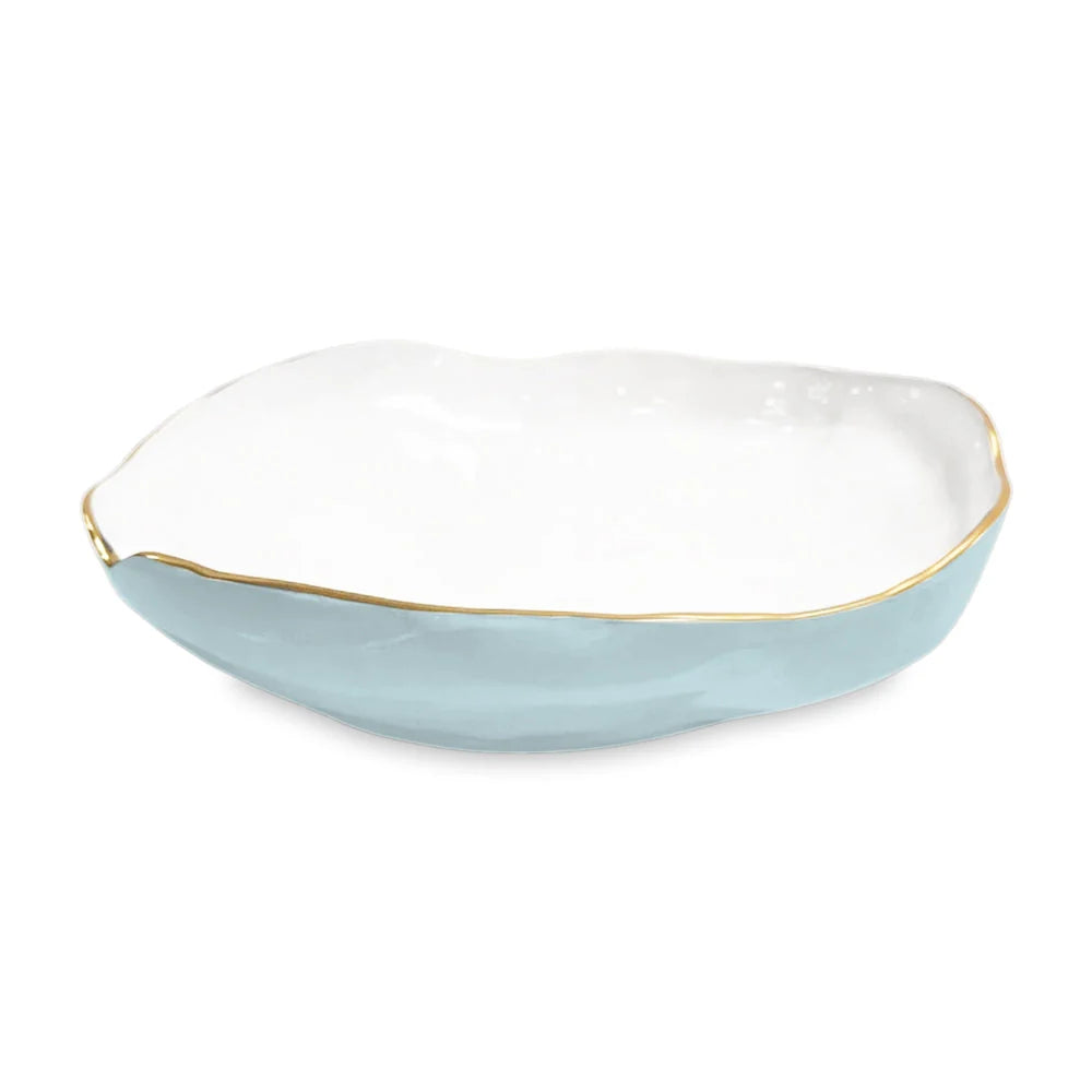 Encanto Nuevo Large Bowl (Sky Blue And White)