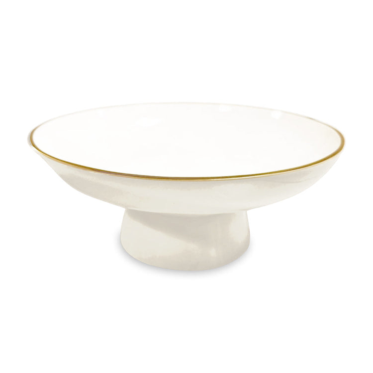 Encanto Carnaval Small Pedestal (Cream And White)