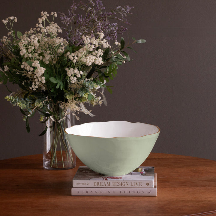 Encanto Demeter Large Bowl (Pistachio And White)