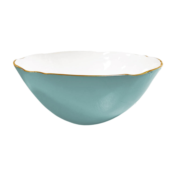 Encanto Demeter Large Bowl (Turquoise And White)