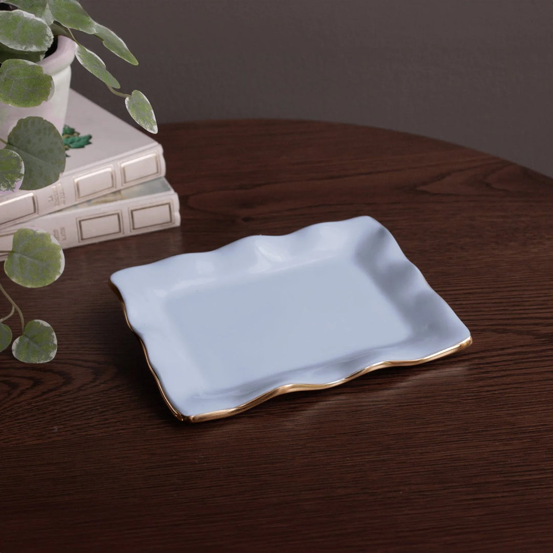 Encanto Vento Small Rectangular Tray (Periwinkle)