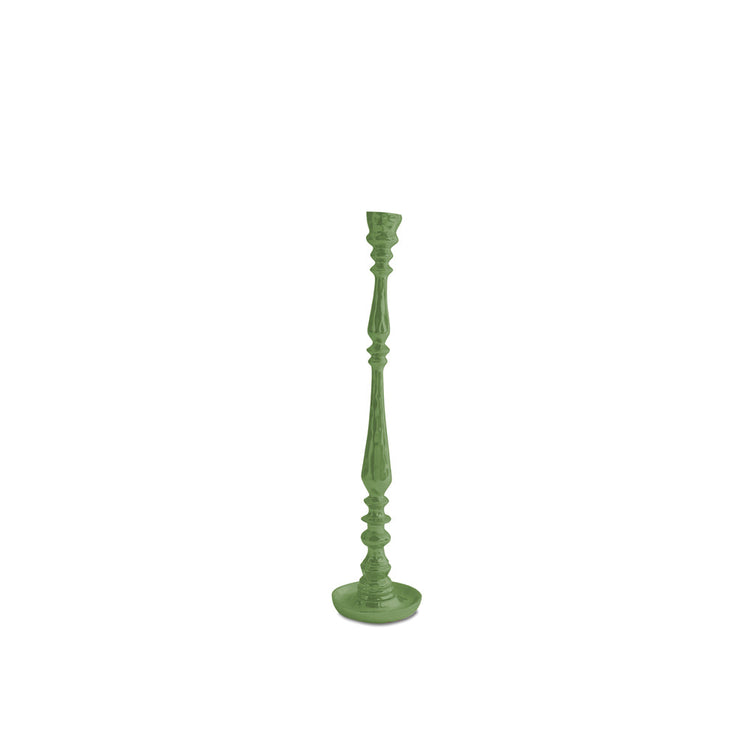 Encanto Crosby Medium Candlestick Holder (Leaf Green)