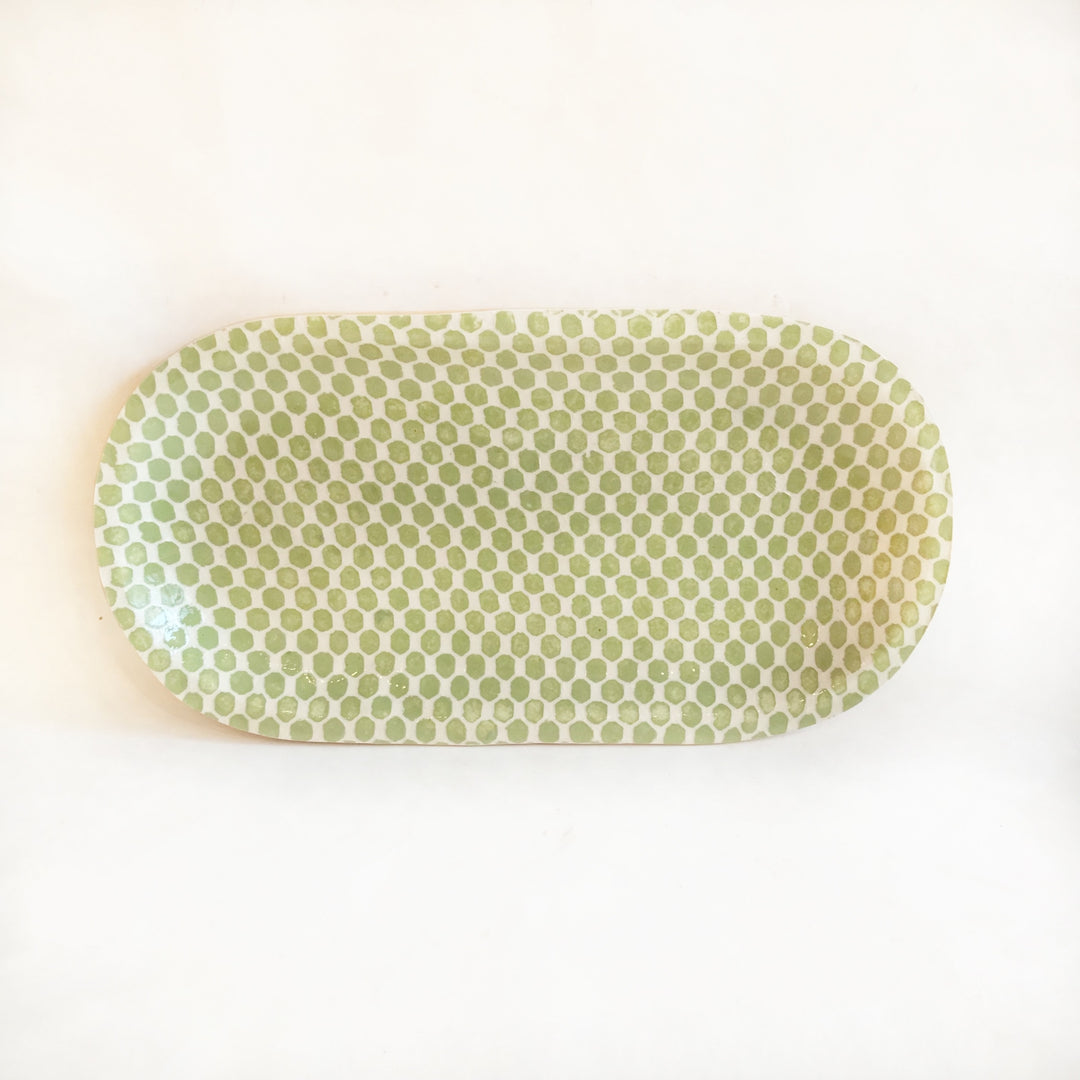 Small Fish Platter Dot Citrus