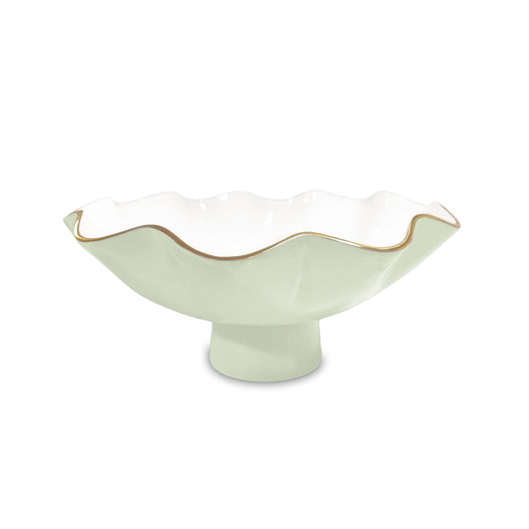 Encanto Carola Small Pedestal (Pistachio And White)
