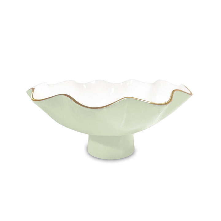 Encanto Carola Small Pedestal (Pistachio And White)