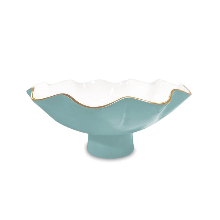 Encanto Carola Small Pedestal (Turquoise And White)