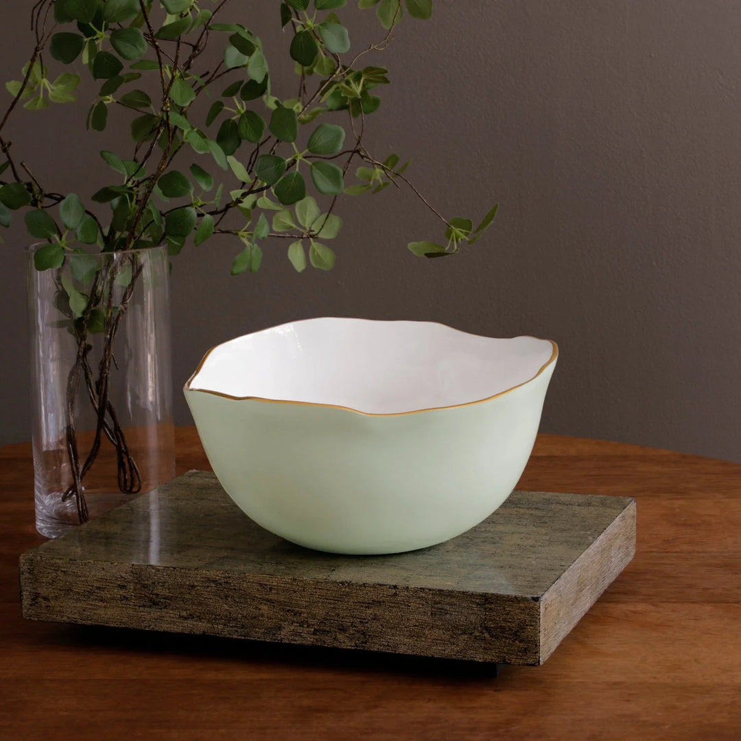 Encanto Osaka Large Bowl (Pistachio And White)