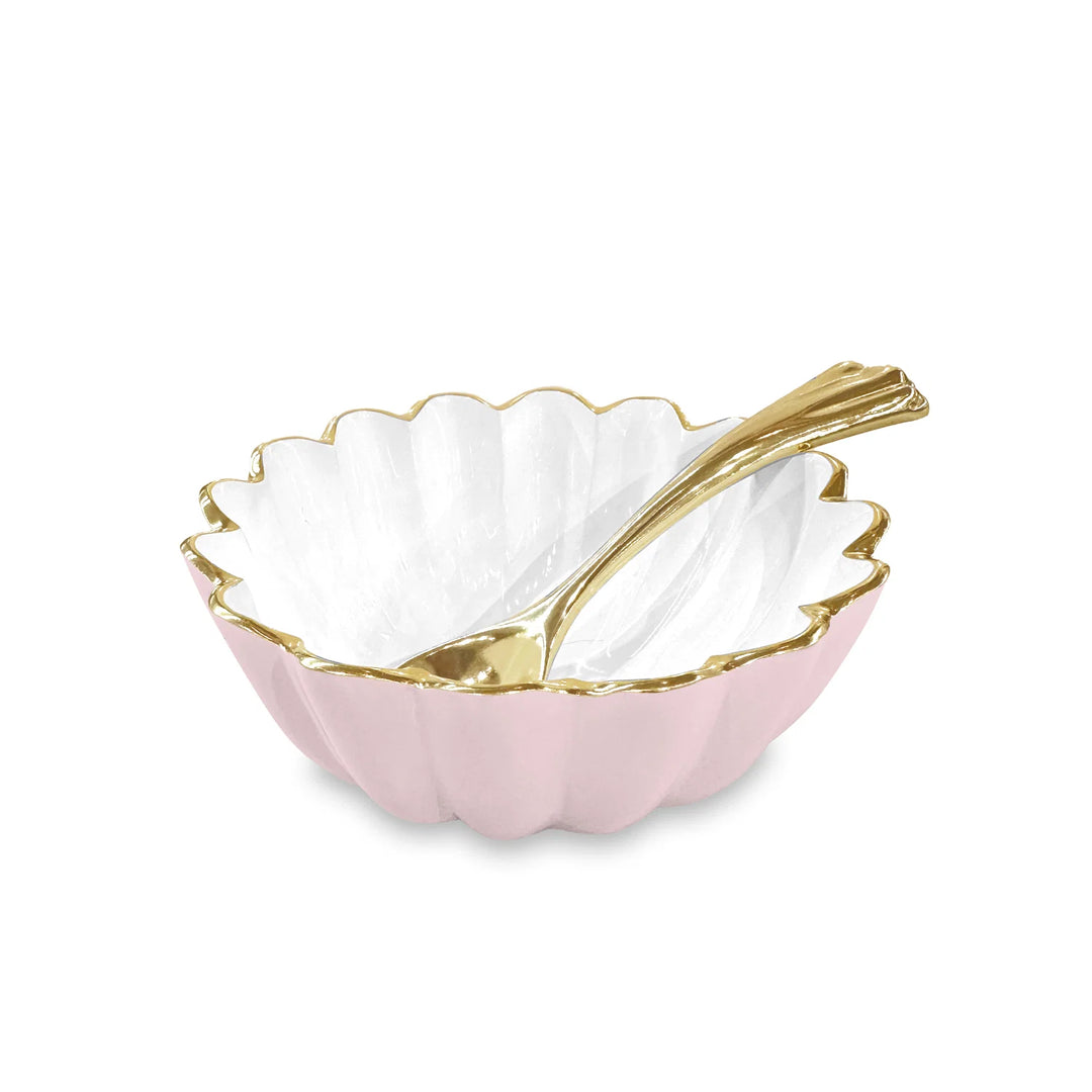 ENCANTO Vienna Mini Bowl with Spoon (Camellia and White)