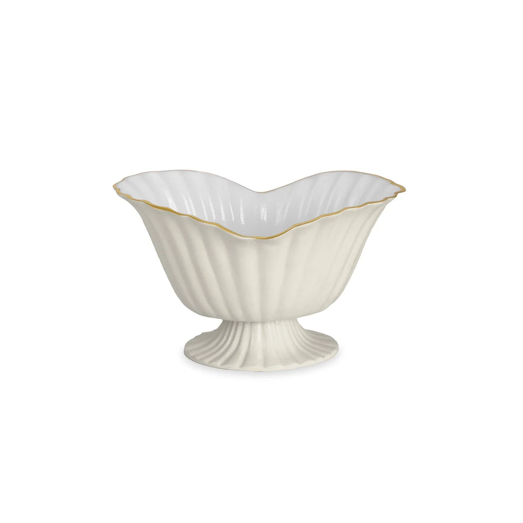 Encanto Vienna Medium Grissini Pedestal (Cream and White)