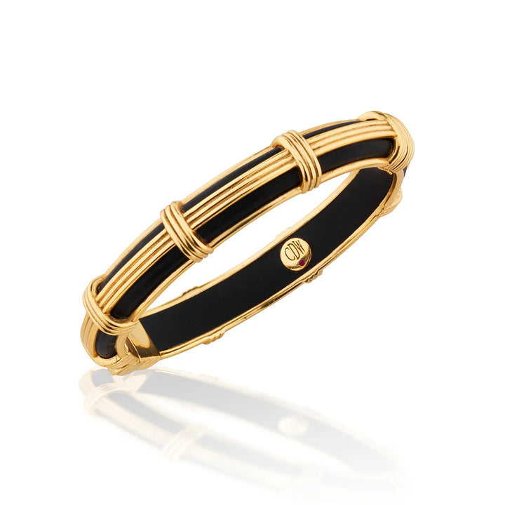 Ebony Gaia Petite Hinged Bangle S/M