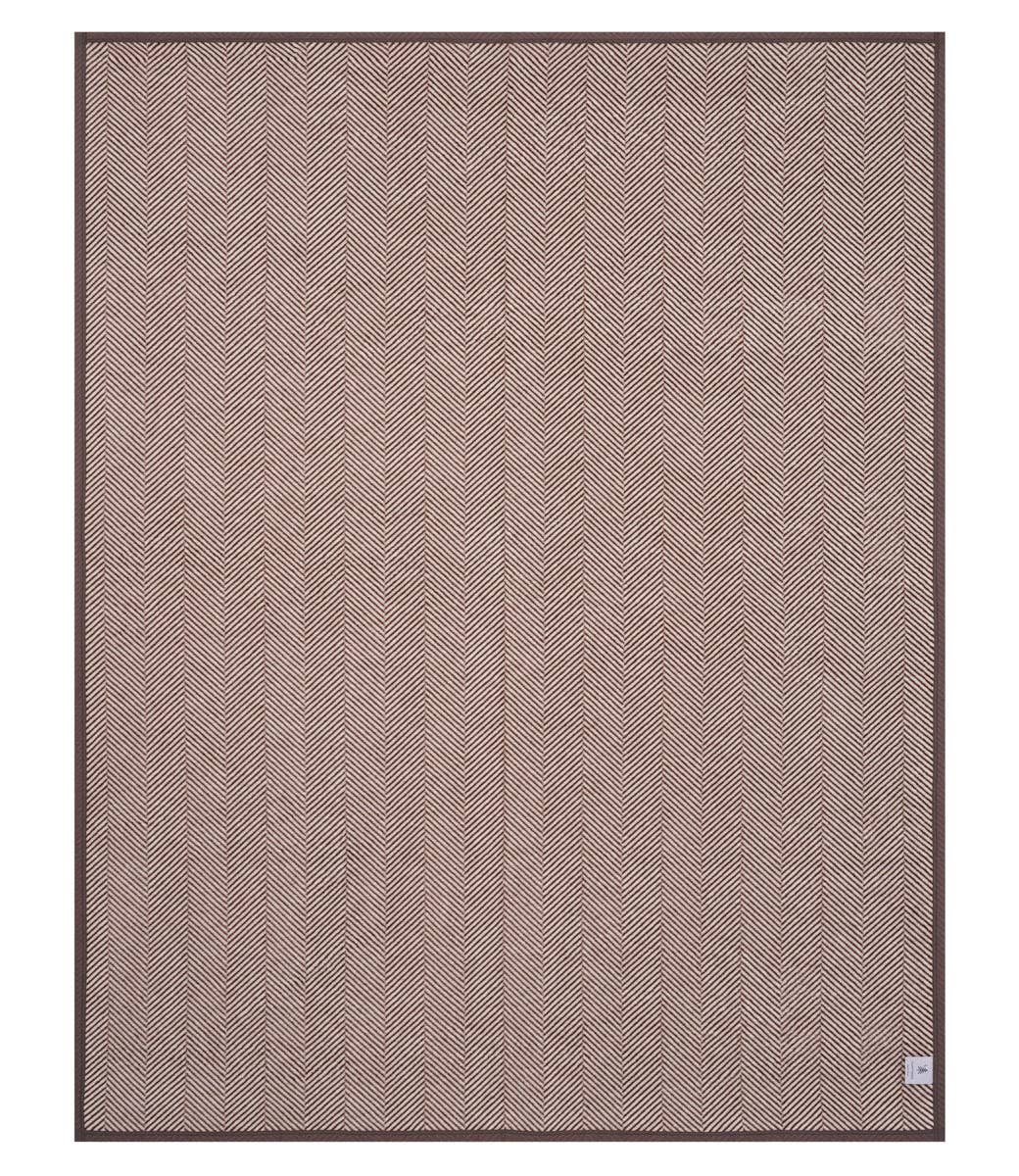 Harborview Herringbone Chocolate Blanket