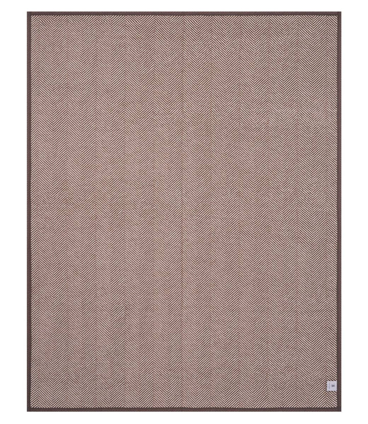 Harborview Herringbone Chocolate Blanket