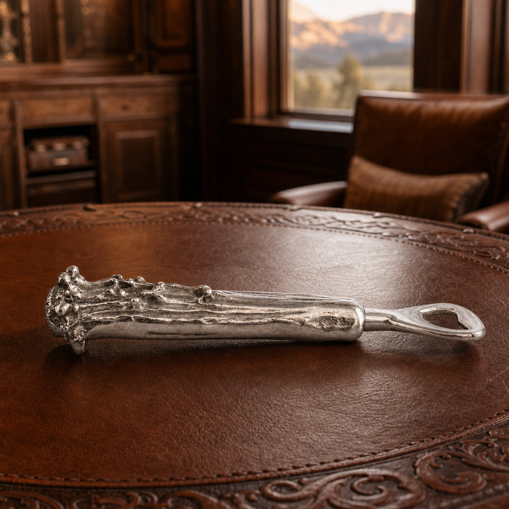 Pewter Antler Bottle Opener