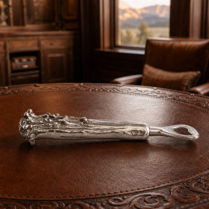 Pewter Antler Bottle Opener