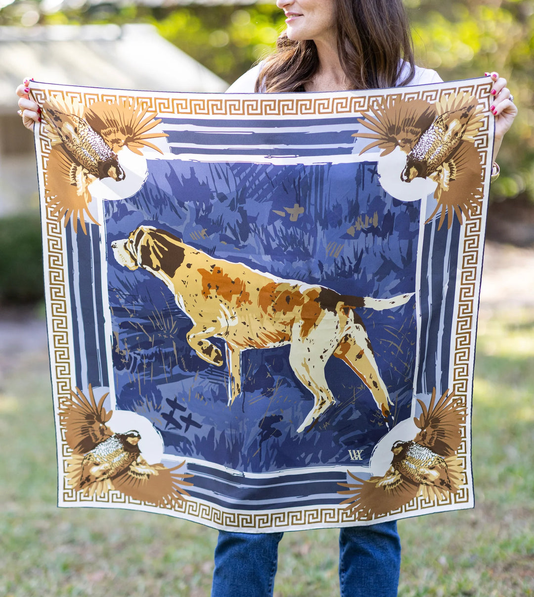 Pointing Strong - Double-Sided Silk Scarf