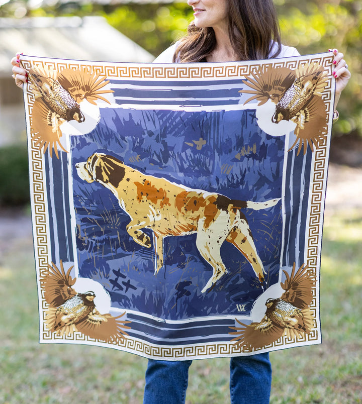Pointing Strong - Double-Sided Silk Scarf