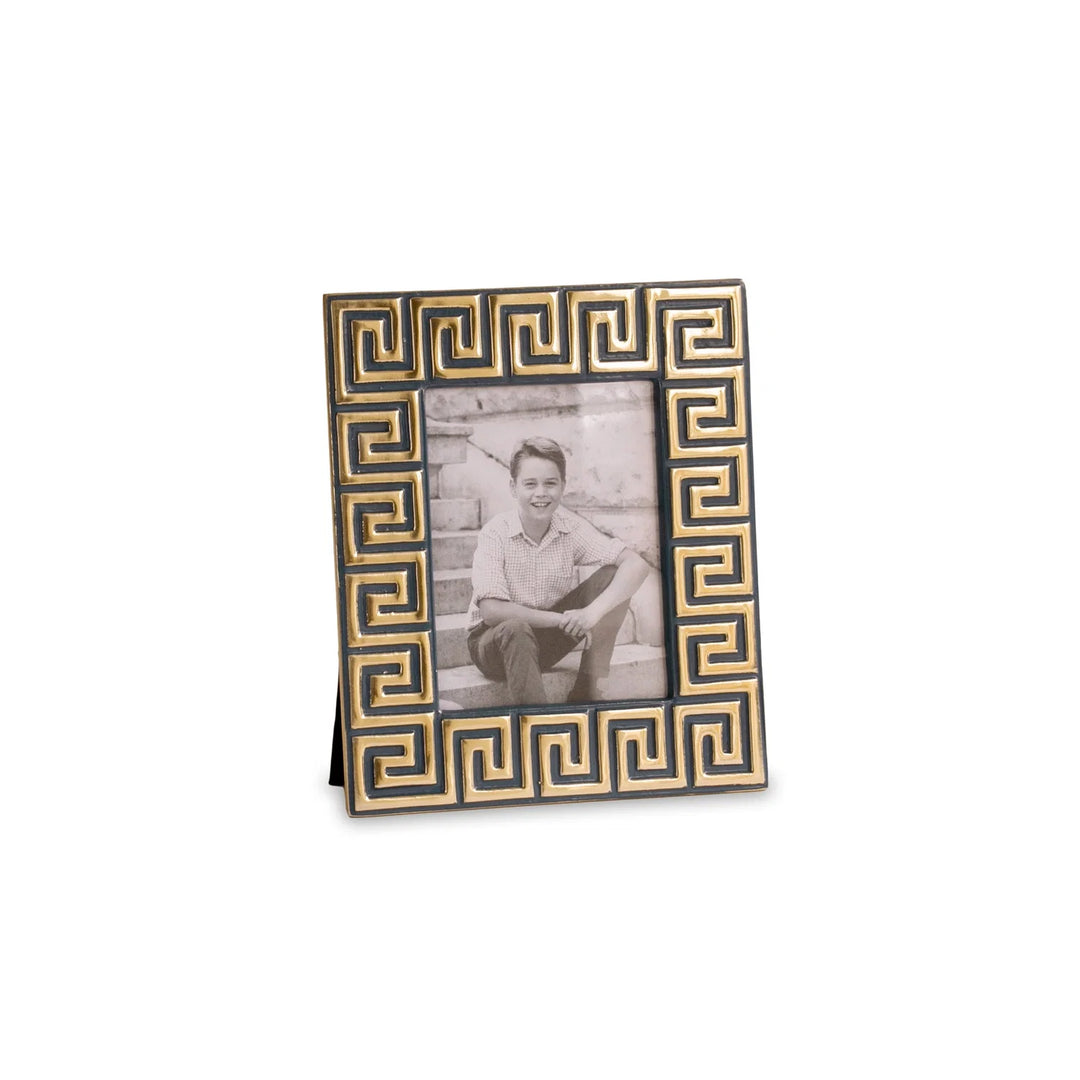 ENCANTO Greek Key Frame 4 x 6  (Midnight)