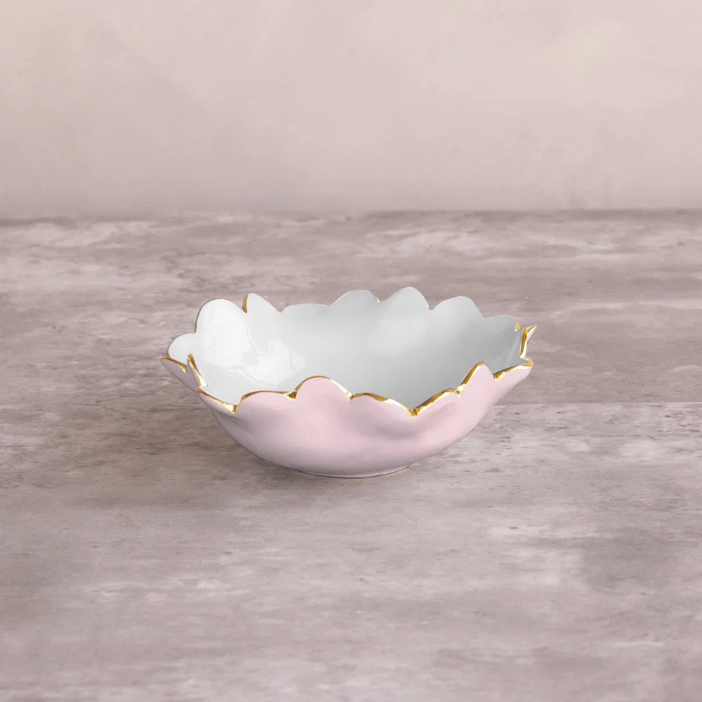 ENCANTO Colette Mini Round Bowl  (Camellia and White)