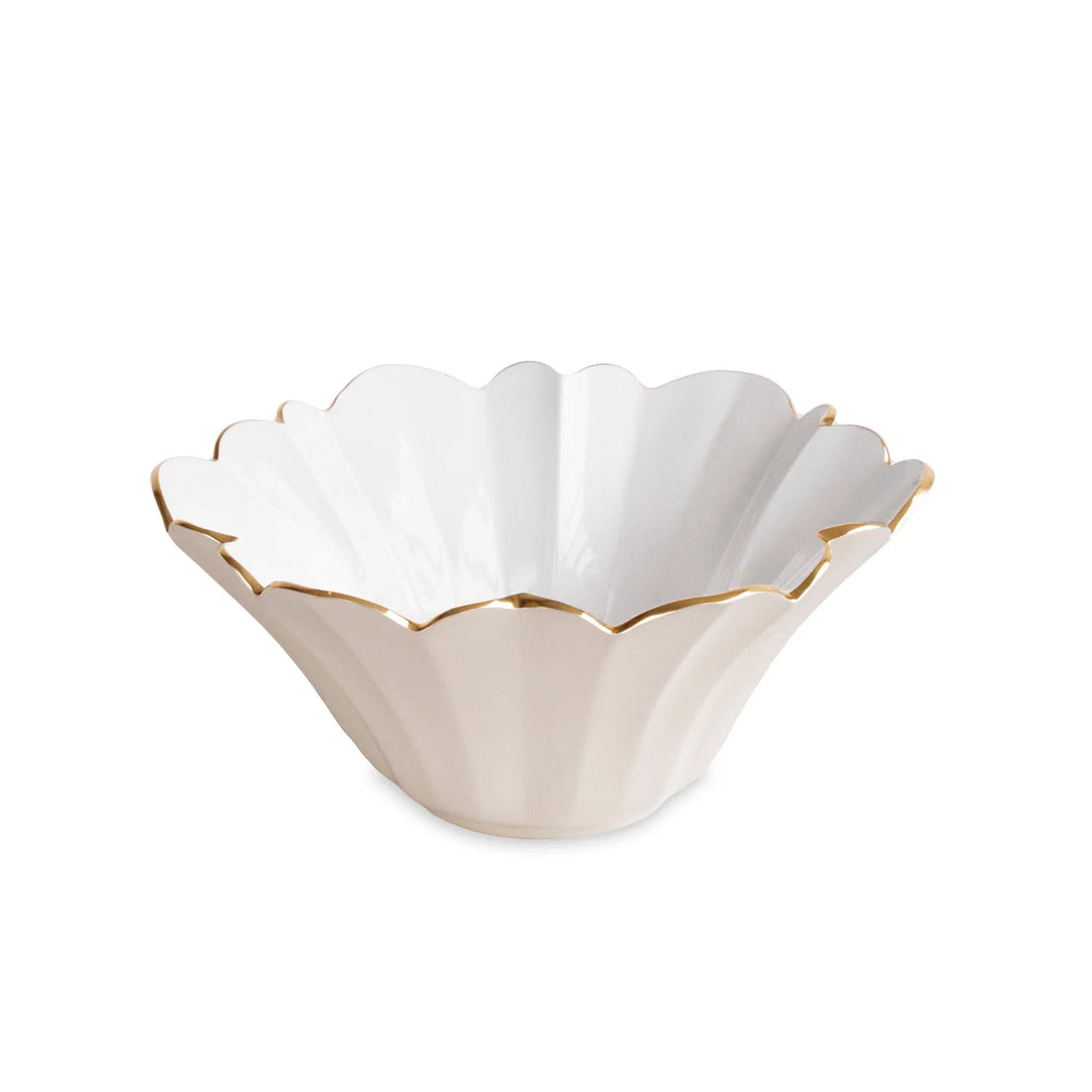 Encanto Avril Medium Bowl (Cream and White)